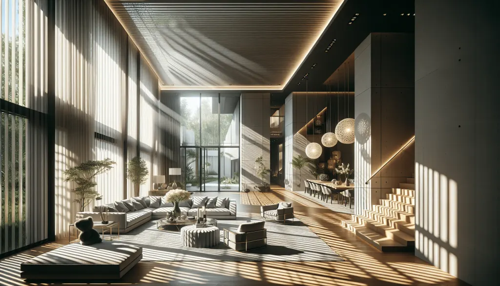 comment l'architecte a t il conçu l'intérieur d'une maison moderne ?